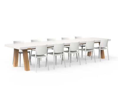 ADEZZ Tafel Colla 400x100x76cm. op=op