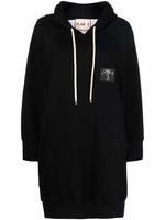 Plan C hoodie long bicolore à patch logo - Noir