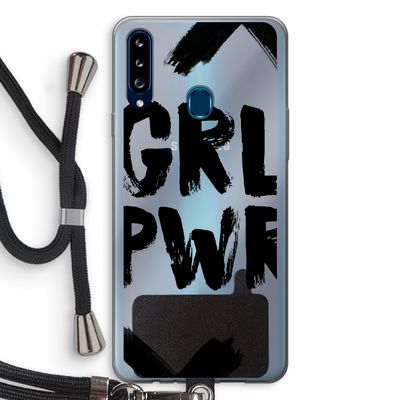 Girl Power #2: Samsung Galaxy A20s Transparant Hoesje met koord