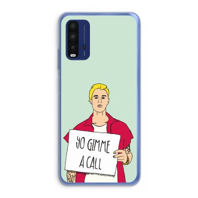 Gimme a call: Xiaomi Redmi 9T Transparant Hoesje
