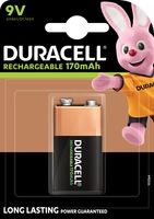 Duracell oplaadbare batterij 9V, op blister