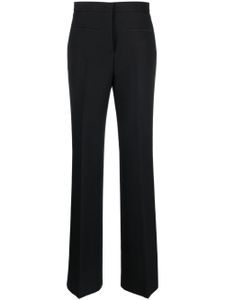 MSGM pantalon de costume à taille mi-haute - Noir