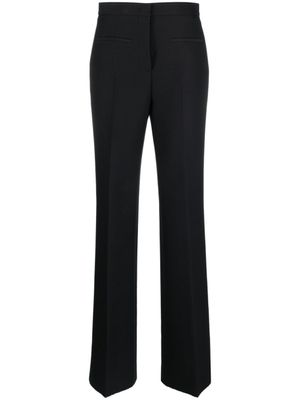 MSGM pantalon de costume à taille mi-haute - Noir