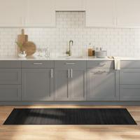 Vloerkleed rechthoekig 70x200 cm bamboe zwart