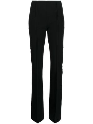 MACH & MACH pantalon évasé à découpes - Noir