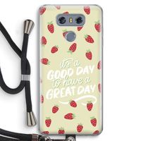 Don't forget to have a great day: LG G6 Transparant Hoesje met koord