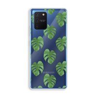 Monstera leaves: Samsung Galaxy Note 10 Lite Transparant Hoesje