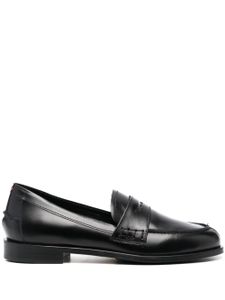 Aeyde round-toe leather loafers - Noir