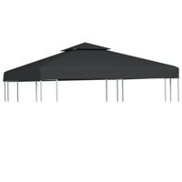 VidaXL Vervangend tentdoek prieel 310 g/m² 3x3 m donkergrijs