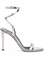 Giuseppe Zanotti sandales Bellatriks 106 mm en cuir - Argent