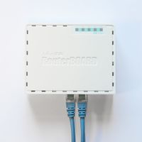 Mikrotik RB750GR3 bedrade router Gigabit Ethernet Turkoois, Wit - thumbnail