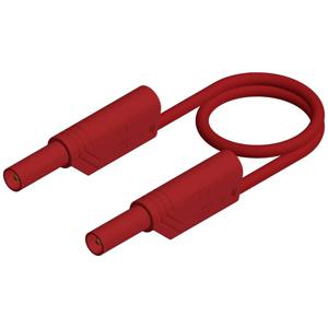 SKS Hirschmann MLS WS 100/1 rt Veiligheidsmeetsnoer Banaanstekker 4 mm Banaanstekker 4 mm 1.00 m Rood 1 stuk(s)