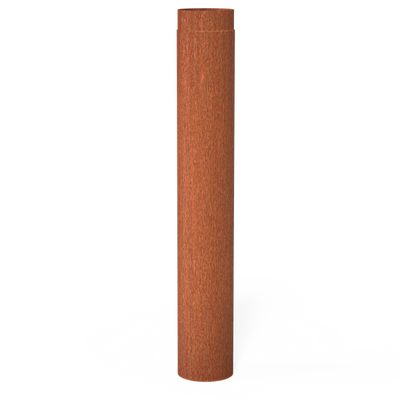 Forno: Rookkanalen Steel 2mm BAC5.150 Flue 154x1000mm Steel 2mm - Cortenstaal