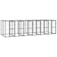 Hondenkennel 14,52 m² staal