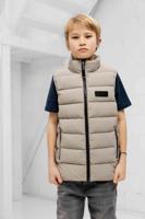 Malelions Nylon Padded Bodywarmer Kids Beige - Maat 176 - Kleur: Beige | Soccerfanshop