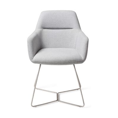 Jesper Home Kinko eetkamerstoel Cloud beehive steel
