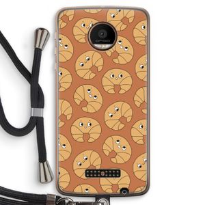 Croissant: Motorola Moto Z Force Transparant Hoesje met koord