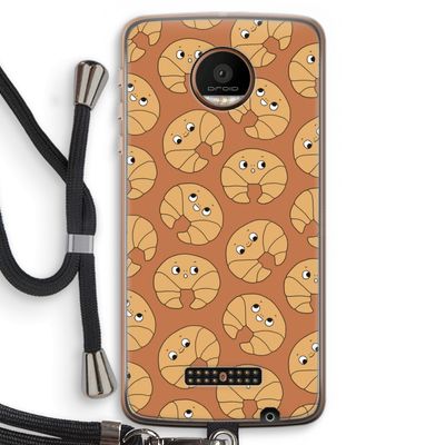 Croissant: Motorola Moto Z Force Transparant Hoesje met koord
