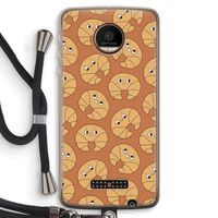Croissant: Motorola Moto Z Force Transparant Hoesje met koord
