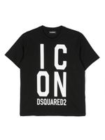 DSQUARED2 KIDS t-shirt en coton à logo imprimé - Noir