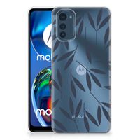 Motorola Moto E32/E32s TPU Case Leaves Blue - thumbnail