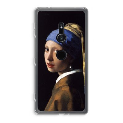 The Pearl Earring: Sony Xperia XZ2 Transparant Hoesje