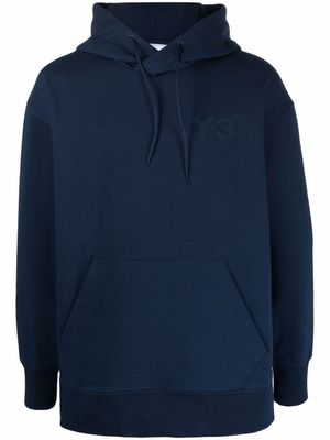 Y-3 hoodie à logo imprimé - Bleu