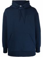 Y-3 hoodie à logo imprimé - Bleu