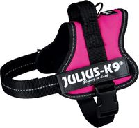 Julius k9 Power-harnas / tuig voor labels fuchsia - thumbnail