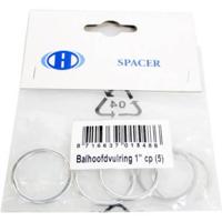 Hzb balhoofdvulring 1 inch / 22.2 mm chroom 5 stuks 6500060