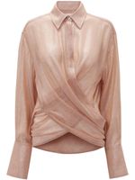 Victoria Beckham blouse à design cache-cœur - Rose