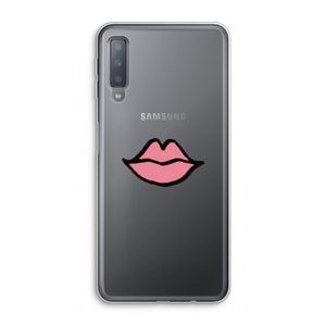 Kusje: Samsung Galaxy A7 (2018) Transparant Hoesje