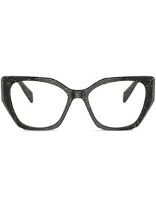 Prada Eyewear lunettes de vue à monture géométrique - Noir