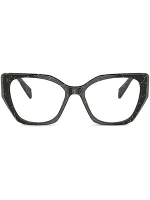 Prada Eyewear lunettes de vue à monture géométrique - Noir