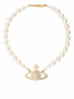 Vivienne Westwood collier ras-du-cou Bas Soulagement à perles - Blanc