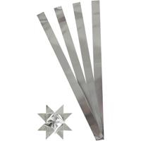 Creativ Company Vlechtstroken, l: 73 cm, d 11,5 cm, b: 25 mm, zilver, 100 stroken/ 1 doos