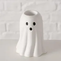 Boltze Home kandelaar porselein spook 6x5.5x7.5cm wit