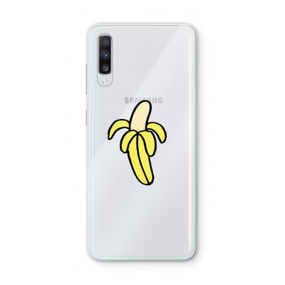 Banana: Samsung Galaxy A70 Transparant Hoesje