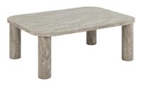 Bendt Salontafel 'Joaquim' Travertin look, 100 x 75cm, kleur Grijs