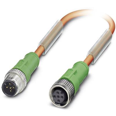 Phoenix Contact 1693911 Sensor/actuator connector, geassembleerd M12 Aantal polen (sensoren): 5 Stekker, recht, Bus, recht 0.60 m 1 stuk(s)