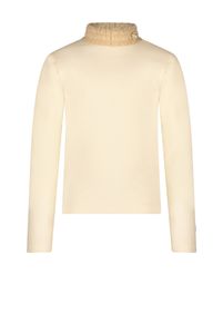 Le Chic Meisjes t-shirt met kraag - Nesrin - Pearled ivory