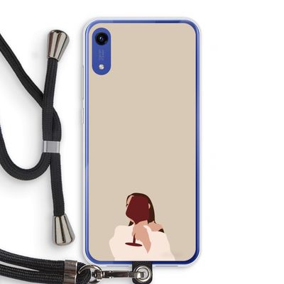 I drink wine: Honor Play 8A Transparant Hoesje met koord
