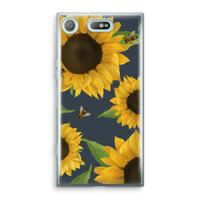 Sunflower and bees: Sony Xperia XZ1 Compact Transparant Hoesje - thumbnail