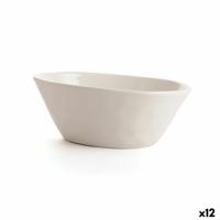 Aperitiefschaaltje Bidasoa Cosmos Wit Keramisch 17 cm (12 Stuks)