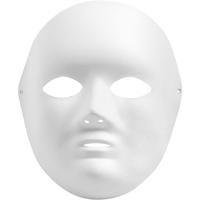 Creativ Company Masker, h: 22 cm, b: 17 cm, wit, 1 stuk