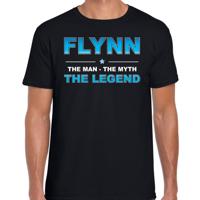 Flynn Voornaam cadeau - The man, The myth the legend - zwart - voor heren - verjaardag