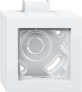 Gira E2 opbouwrand 1-voudig zuiverwit glanzend 105129 met adapter CS25 en P25