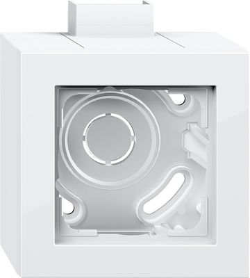 Gira E2 opbouwrand 1-voudig zuiverwit glanzend 105129 met adapter CS25 en P25