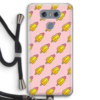 Waterijsjes: LG G6 Transparant Hoesje met koord