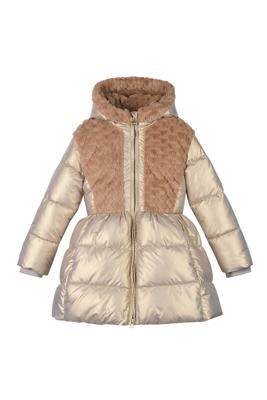 Le Chic winter winterjas meisjes - goud - Bloom - furry